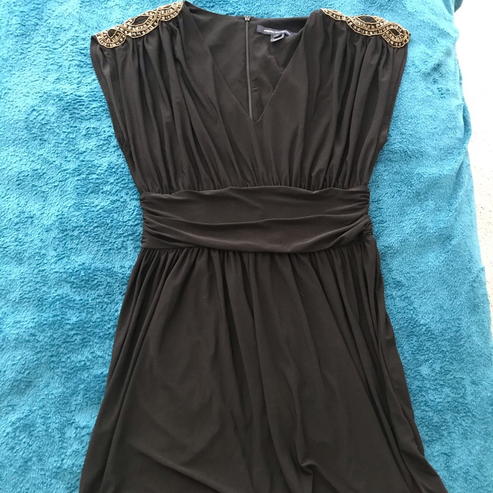 French Connection Beaded Shoulder Dress